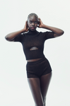 Triangle Cut-out Cropped Top